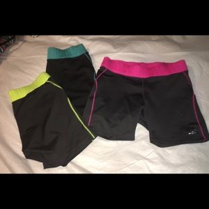 Set of 3 workout shorts